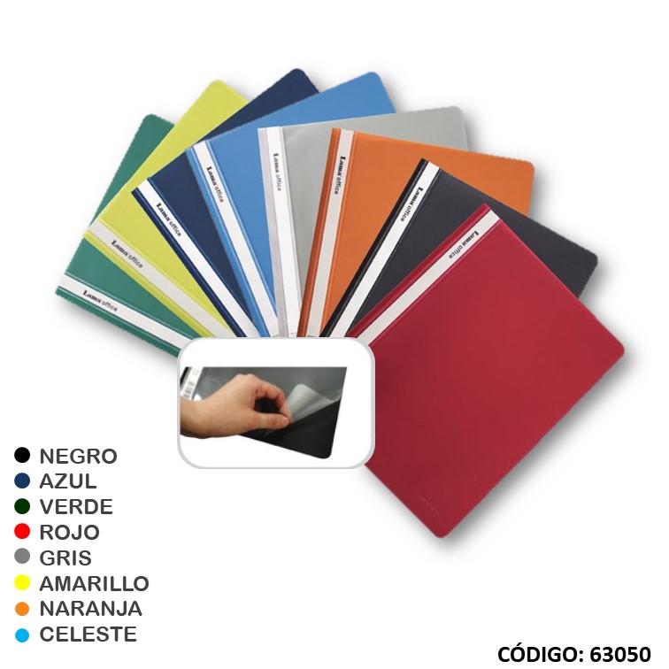 Carpeta transp. base opaca oficio