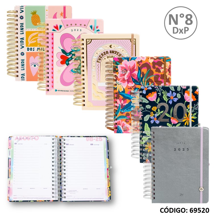 Agenda fw n8 con doble planificador . trend 2025
