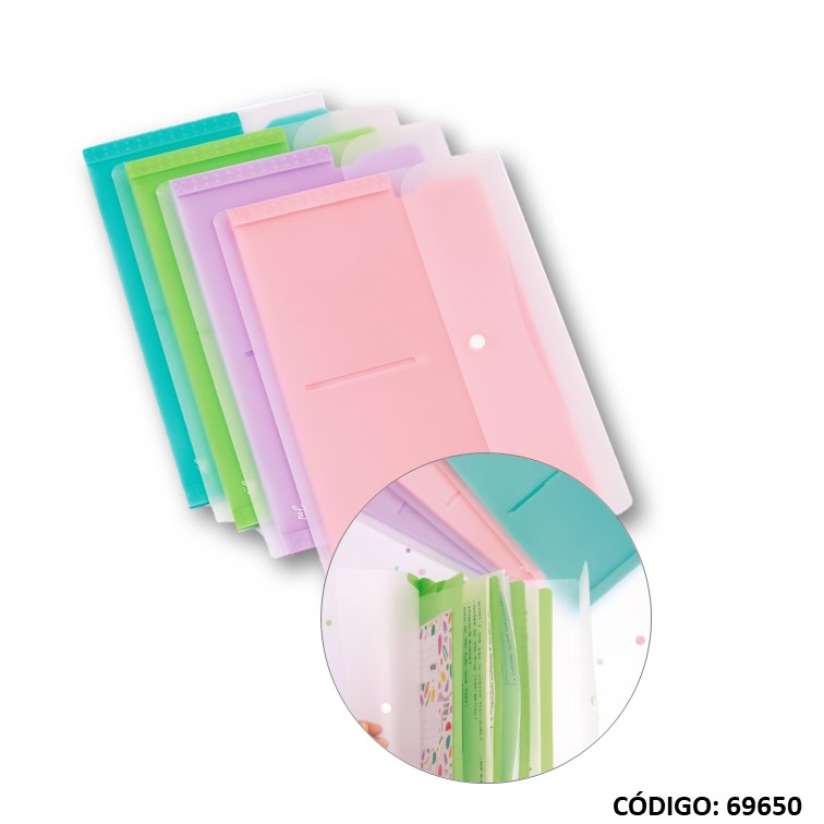Clasificador fw a4 pastel 5 divisiones 4832
