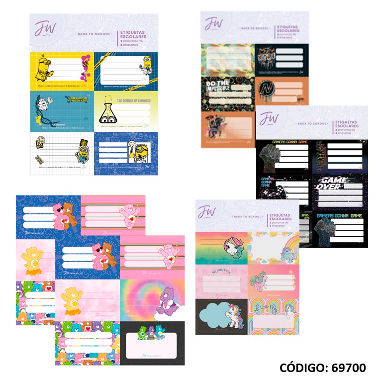Etiquetas fw lic./fant