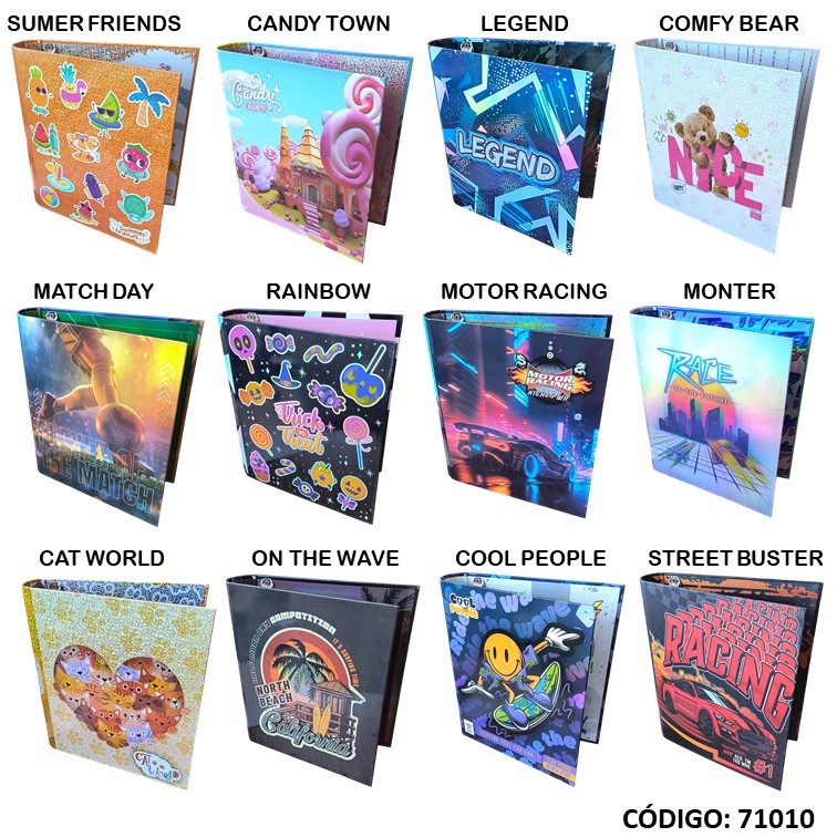 Carpeta 3a cartone rexon fantasía