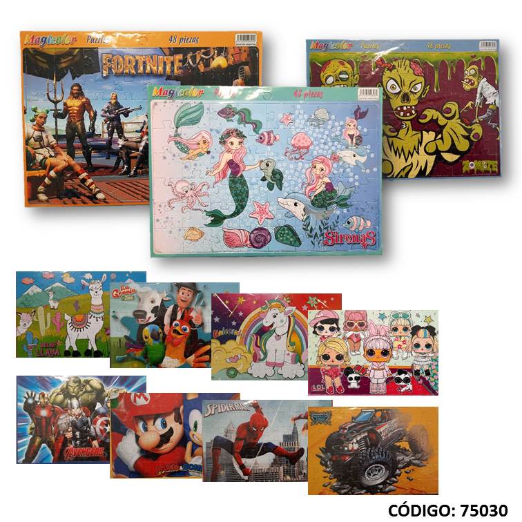 Juegos magicolor puzzle 48piezas 31x23