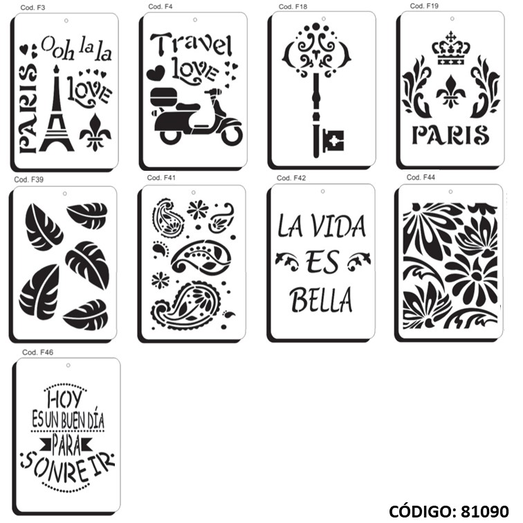 Artículo stencil creativa 624 20x30cm