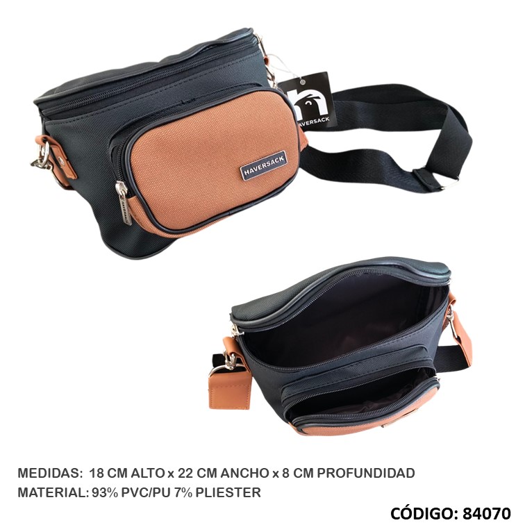 Bolso bandolera haversack canvas 6582