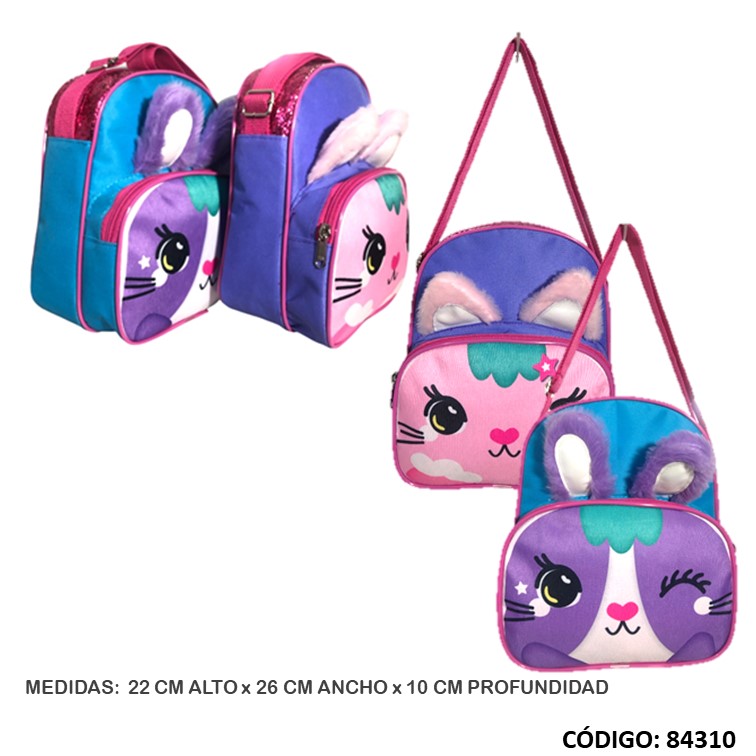 Bolso bandolera haversack orejas 3654