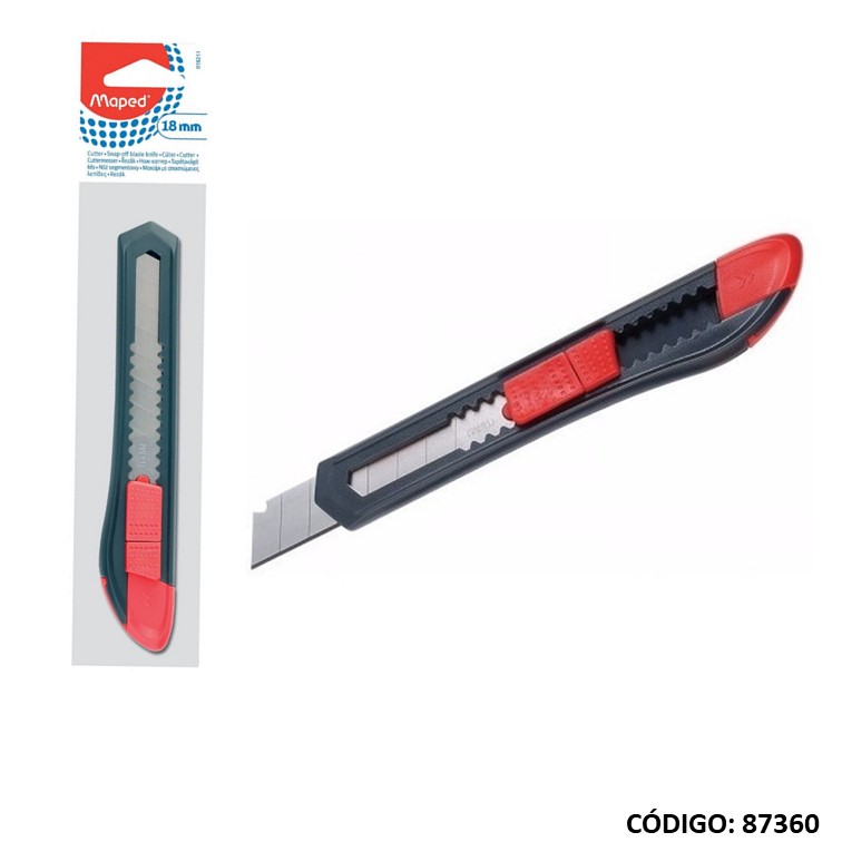 Estilete 18mm. maped plastico