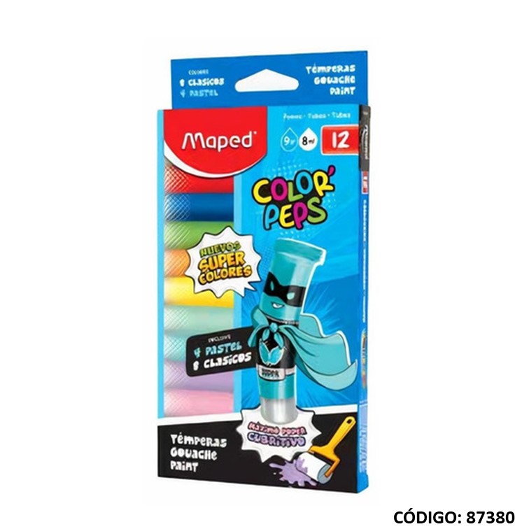 Tempera maped pomo +4 pastel