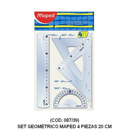 Set geomet. maped 20cm x4pzas