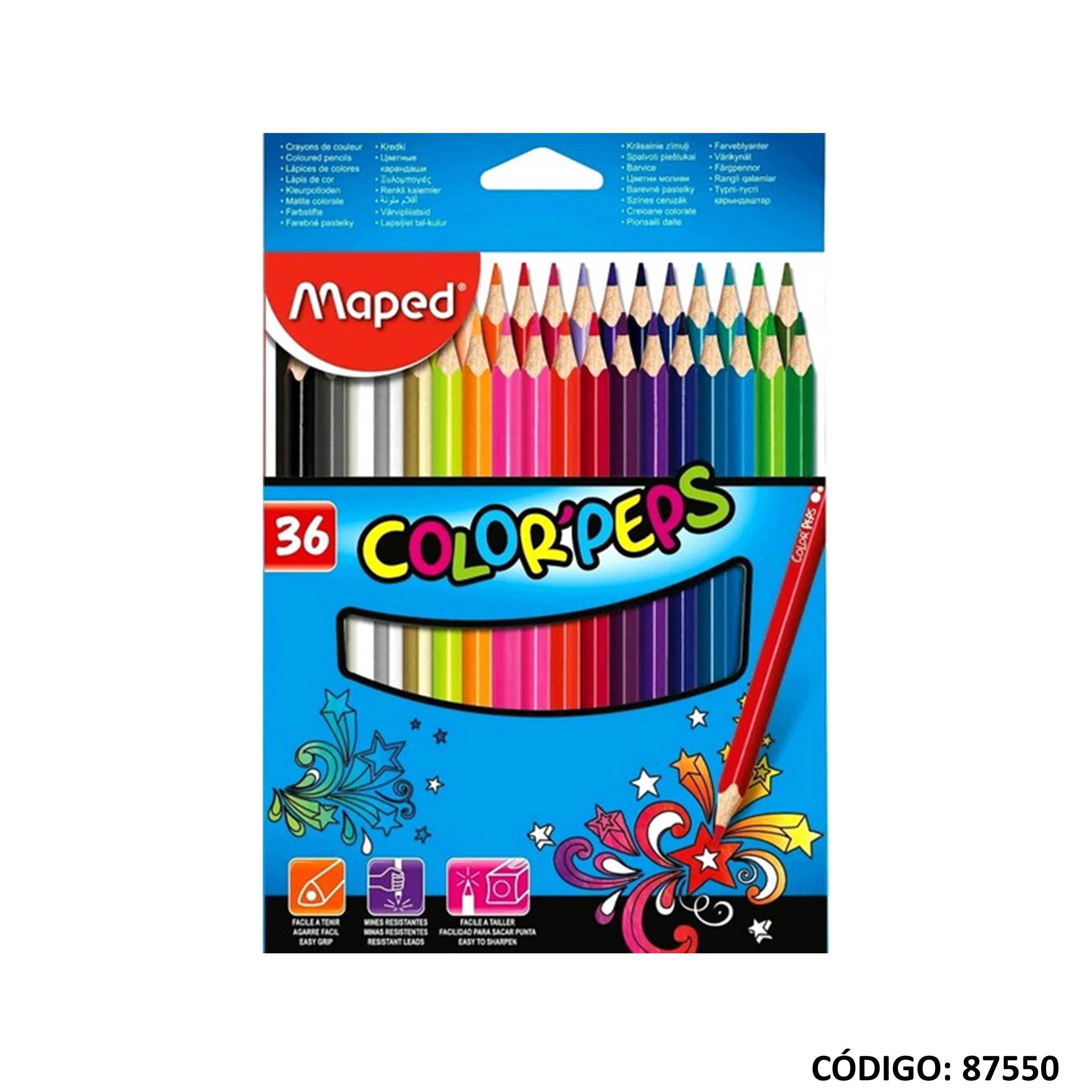 Lapiz/color maped strong x36 largos