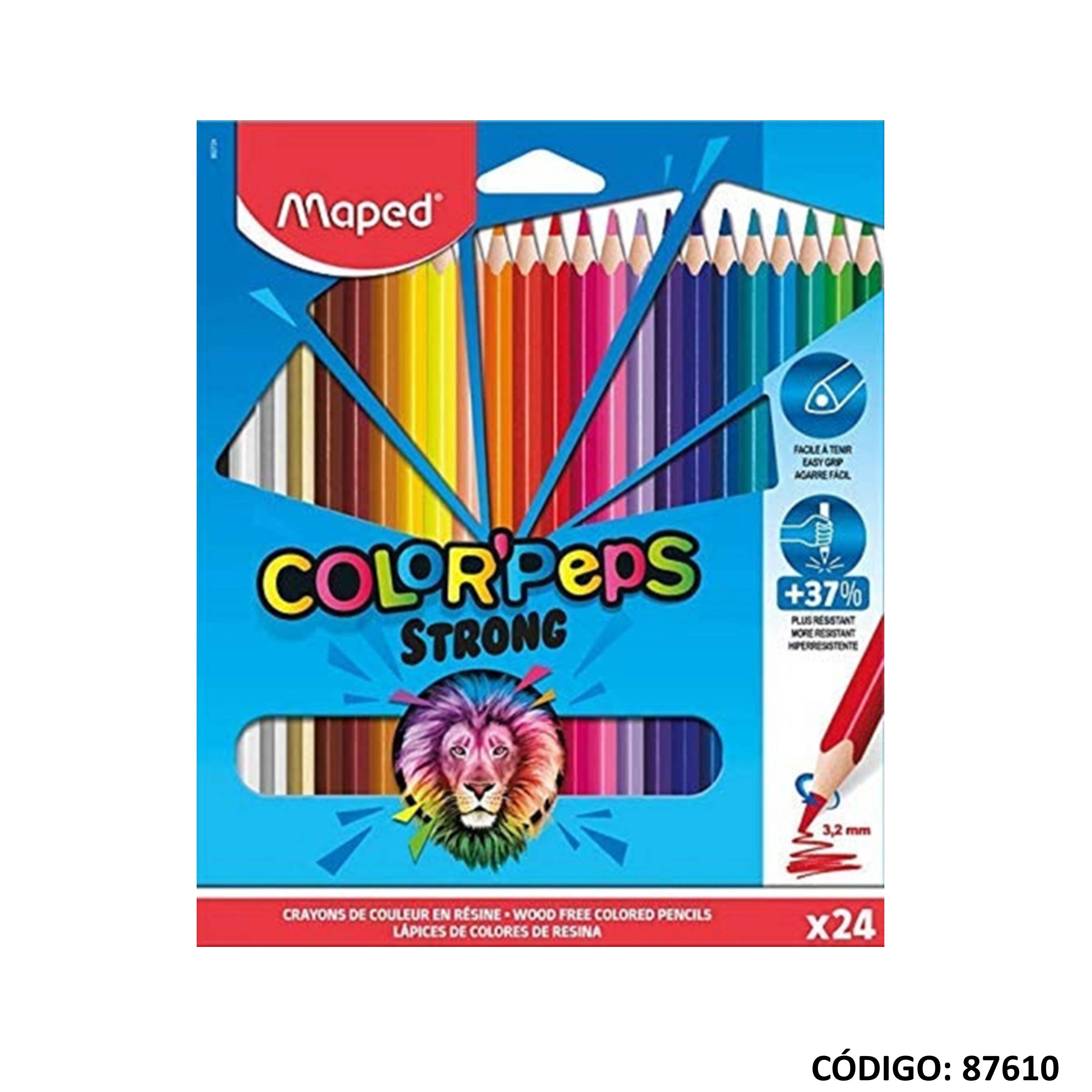 Lapiz/color maped strong x24 largos