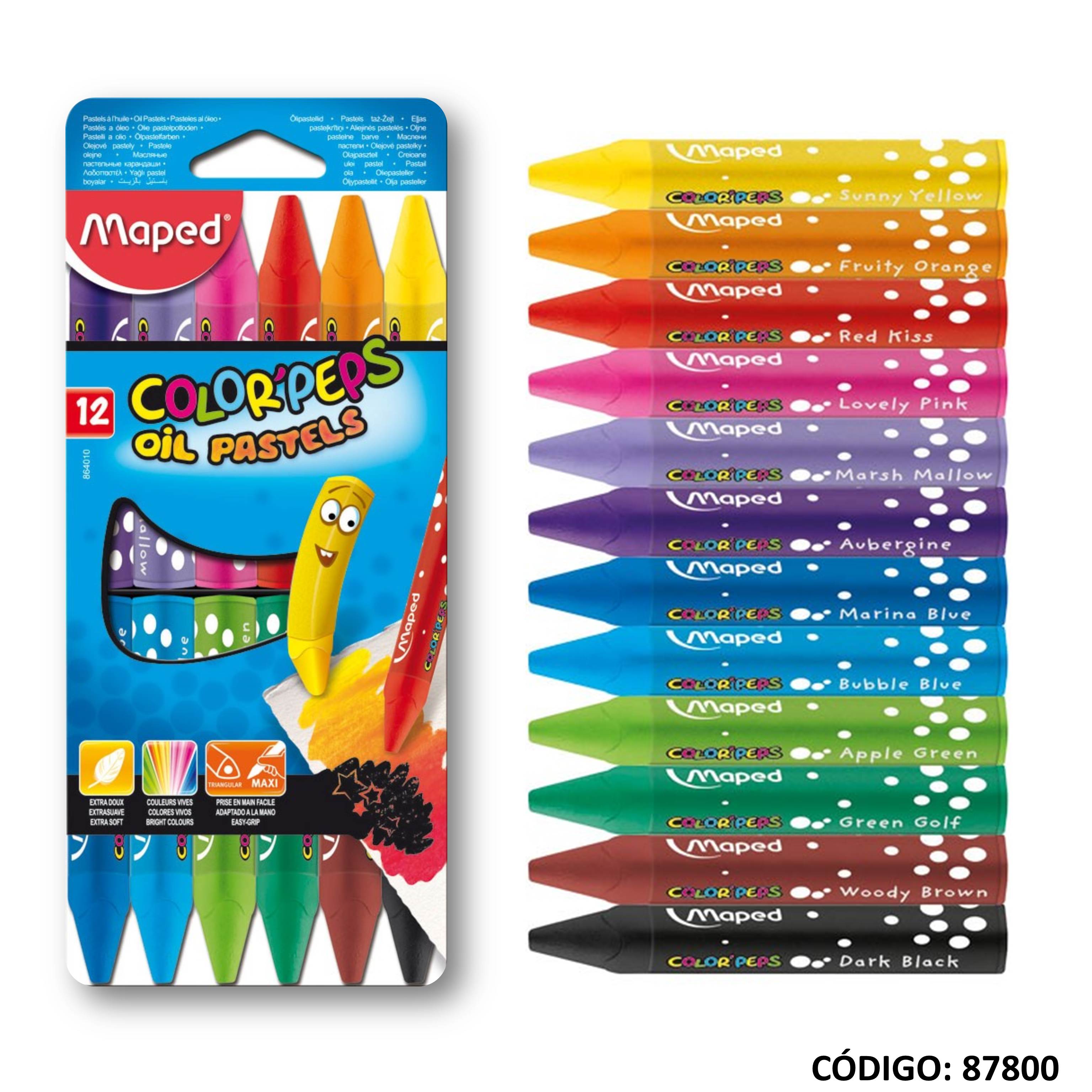 Artículo pastel al oleo maped x12