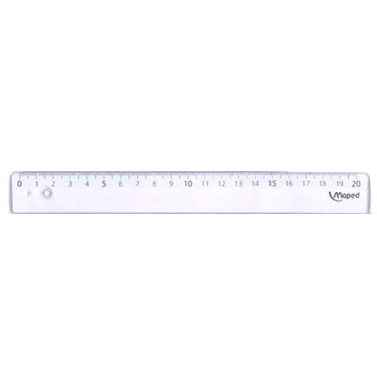 Regla maped cristal 20cm eco x20