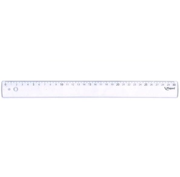 Regla maped cristal 30cm eco x20