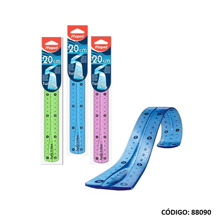 Regla maped flexible 20cm