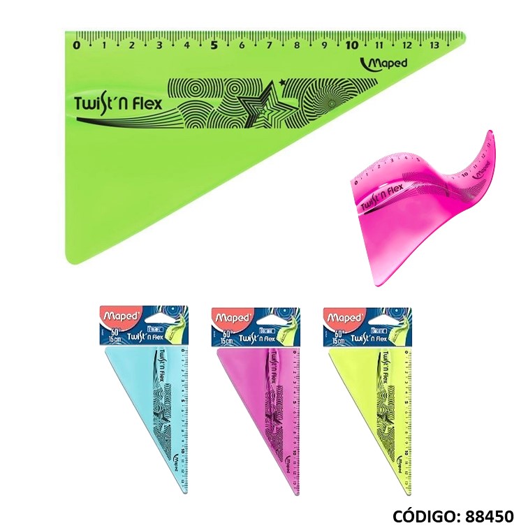 Escua maped twistn 60º 15cm bl