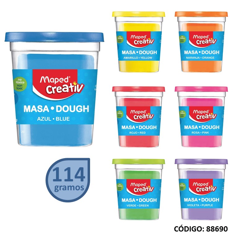 Masa maped pote 114 g color