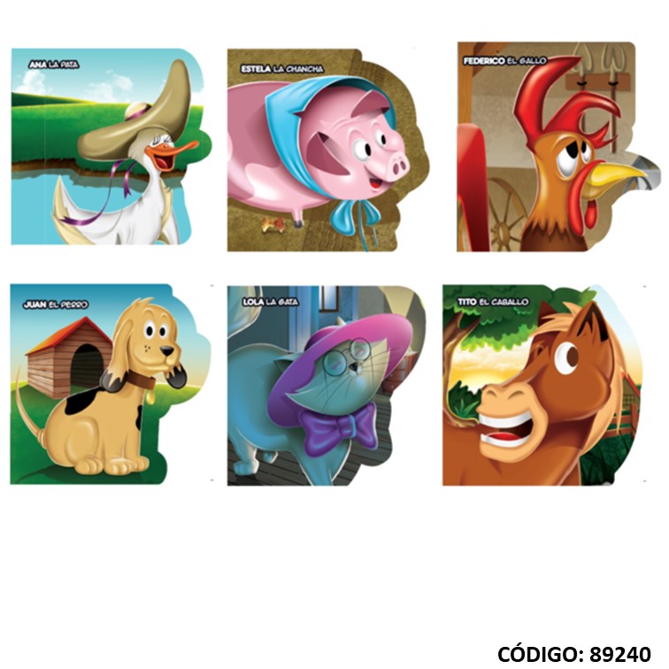 Libro cuen animales troquelados -253