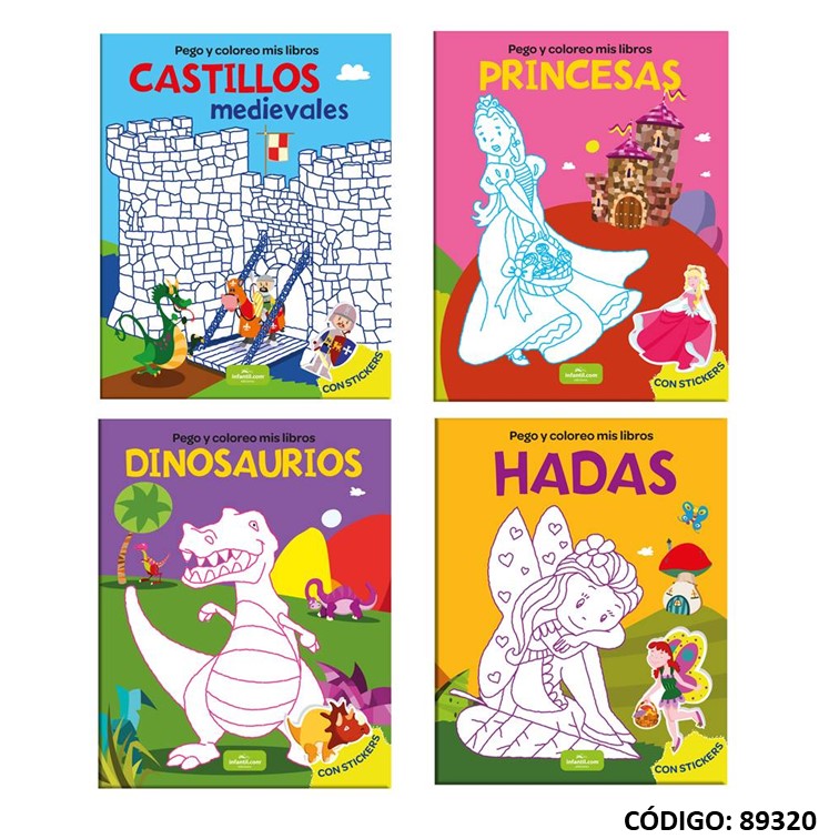 Libro pint pego y coloreo -350