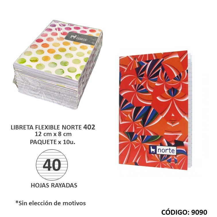 Libreta flexible norte nº402