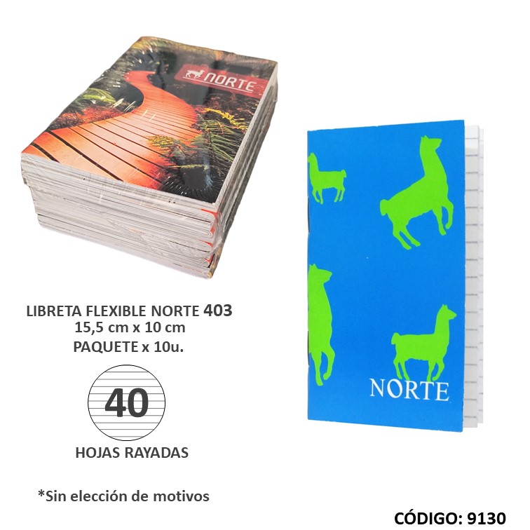 Libreta flexible norte nº403