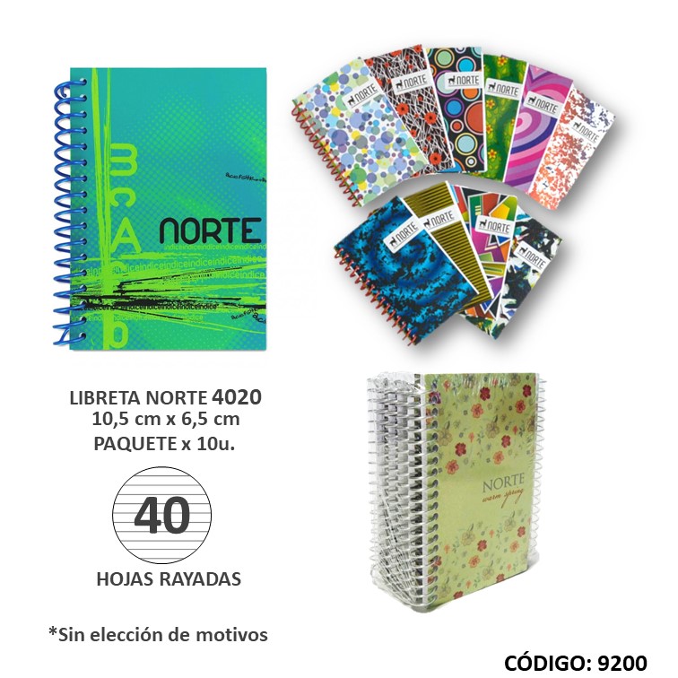 Libreta c/iral norte nº20