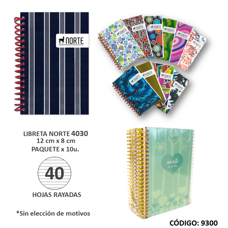Libreta c/iral norte nº30