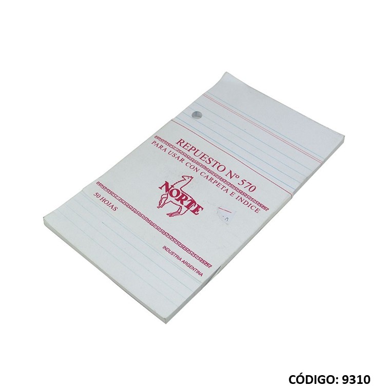 Repuesto t/esquelita n°570 x50h
