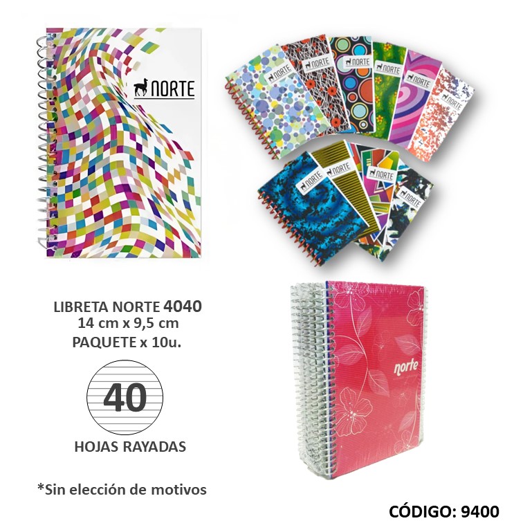 Libreta c/iral norte nº40