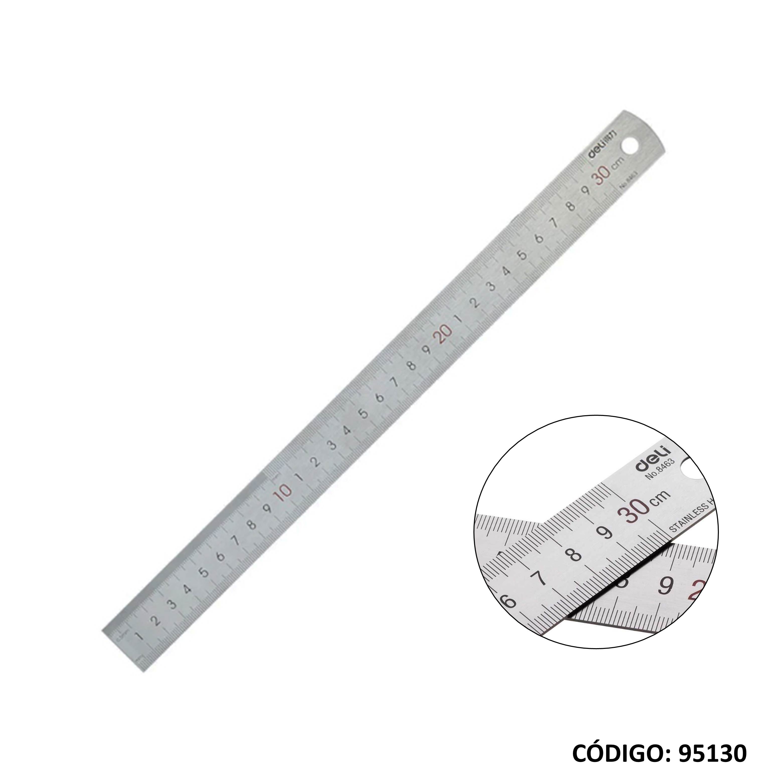 Regla deli metalica 30cm