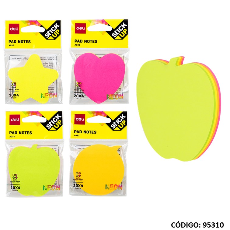 Nota-ad deli 76x76mm. c/forma a031/2
