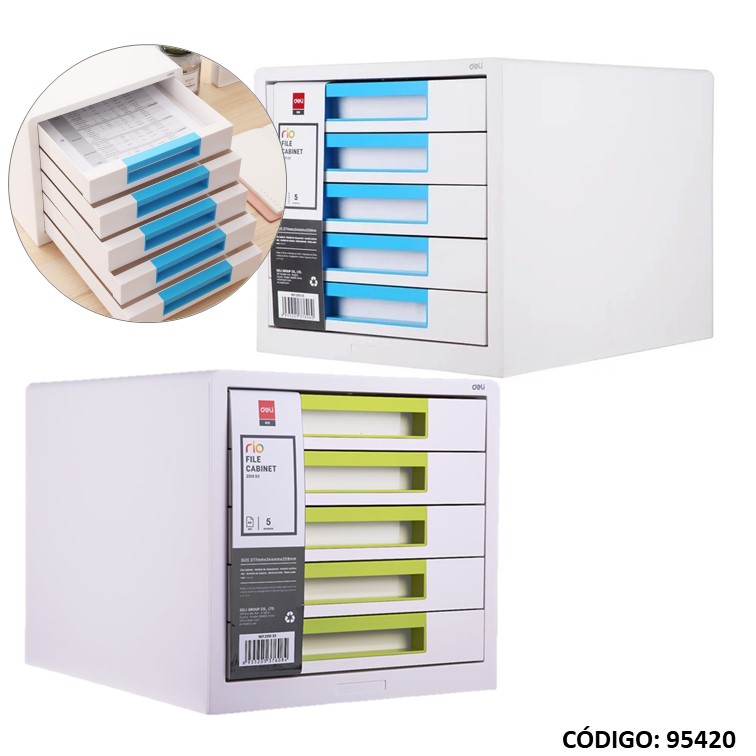 Gabinete deli a4 5 cajones z01033/43/53