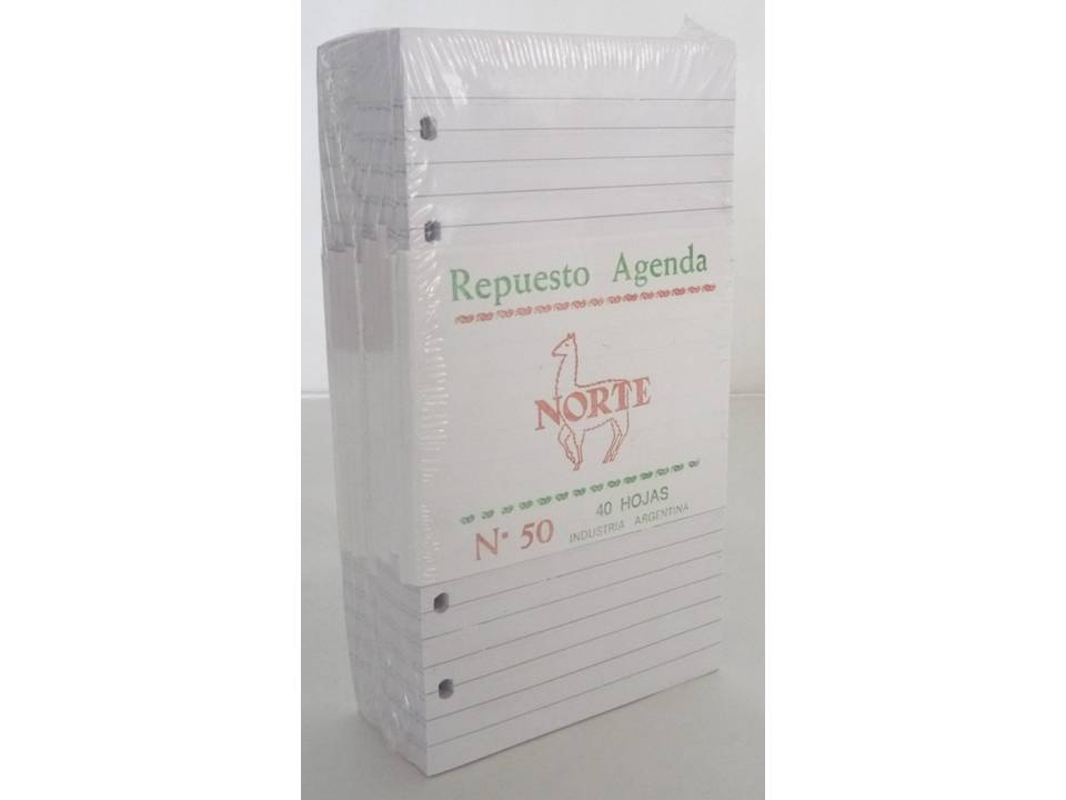Repuesto libreta 6 perf. nº6 50