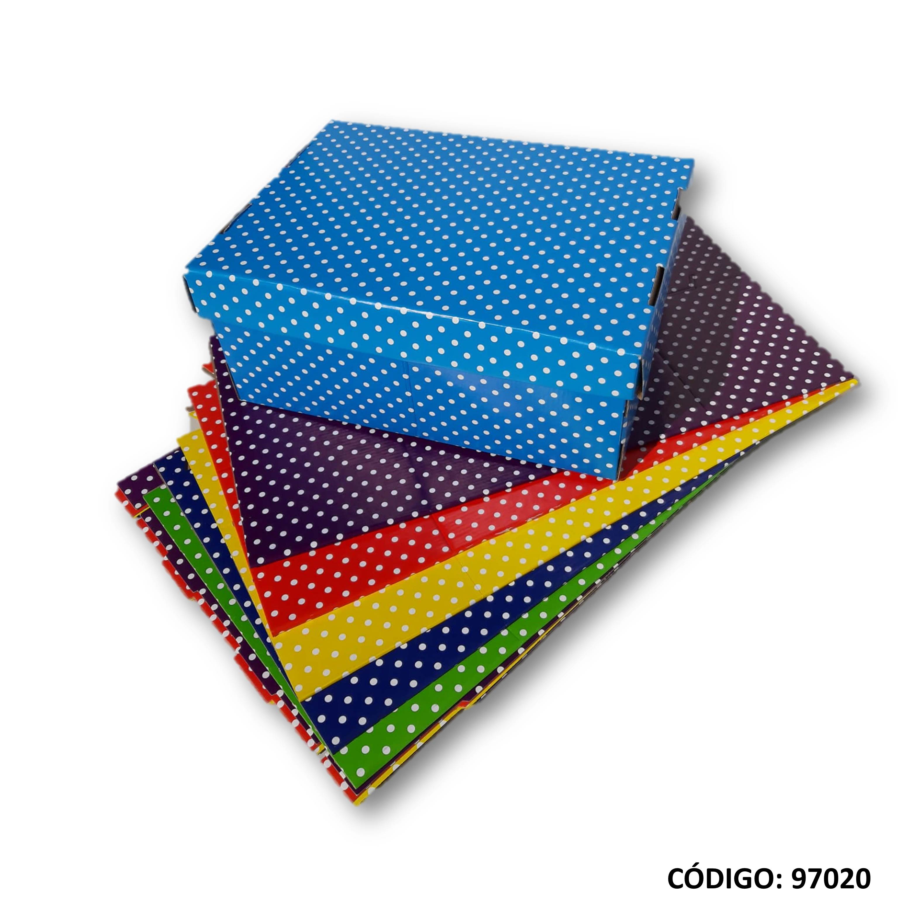 Caja escolar pintitas pac-2001 22x31x12