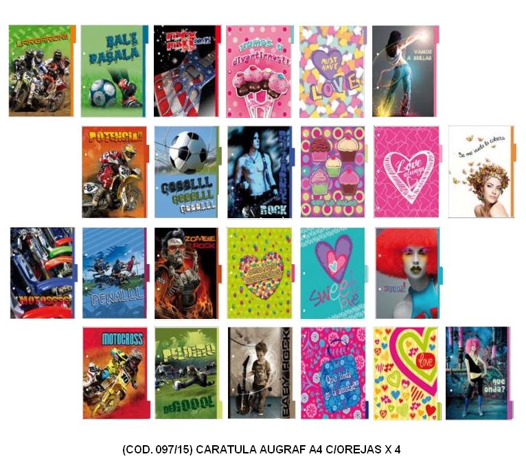 Caratula a4 augraf c/orejas
