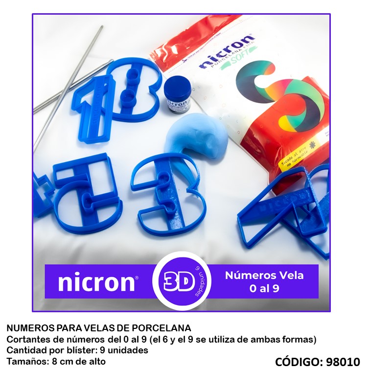 Artículo nicron numeros vela grandes