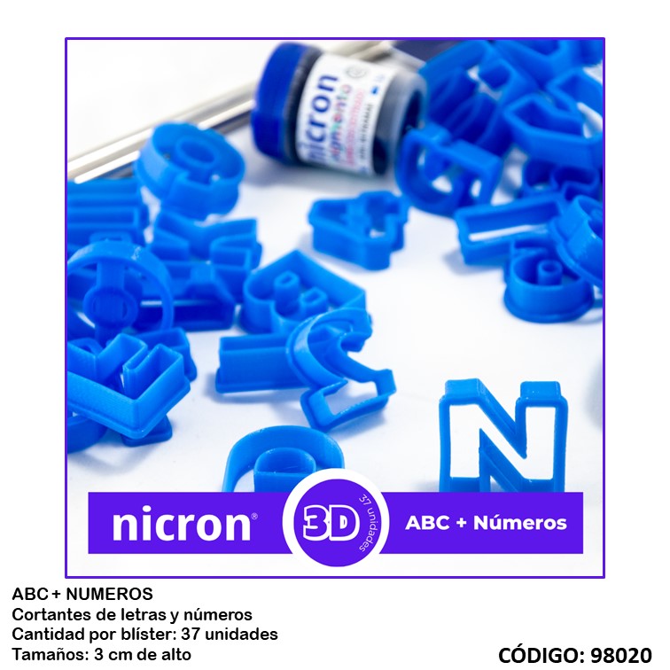 Artículo nicron cortante abc + numeros