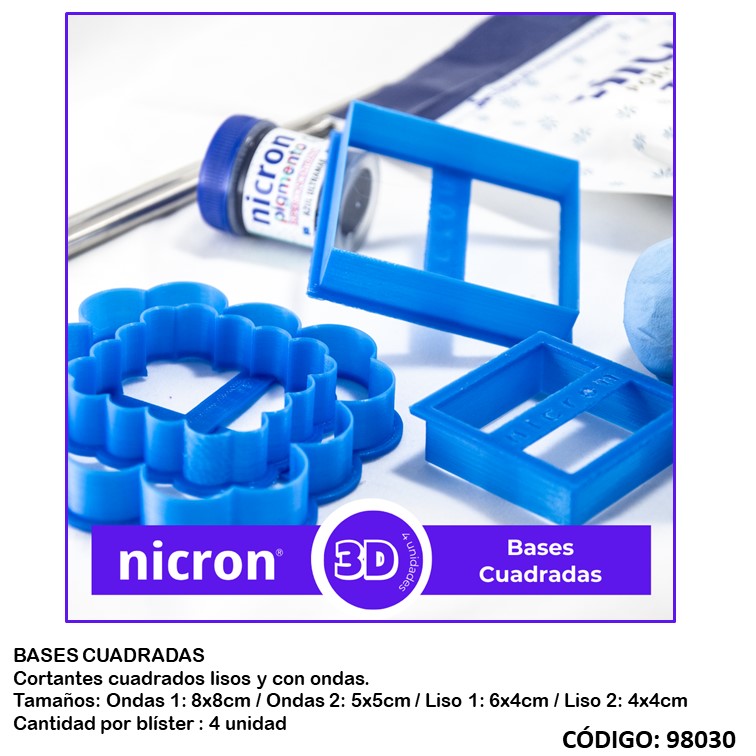 Artículo nicron cortante base cuadrada
