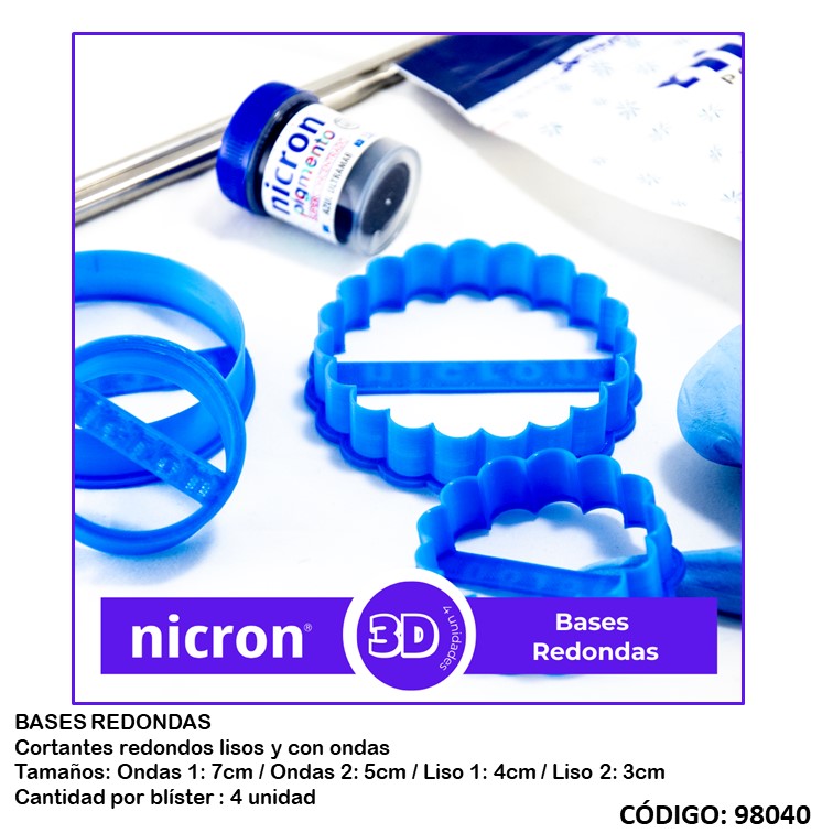 Artículo nicron cortante base redonda